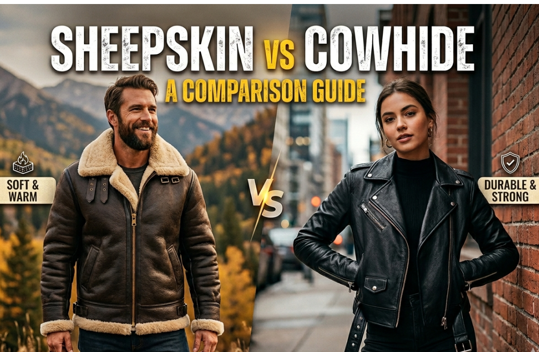Sheepskin vs Cowhide Leather Jacket — Which Should You Buy?