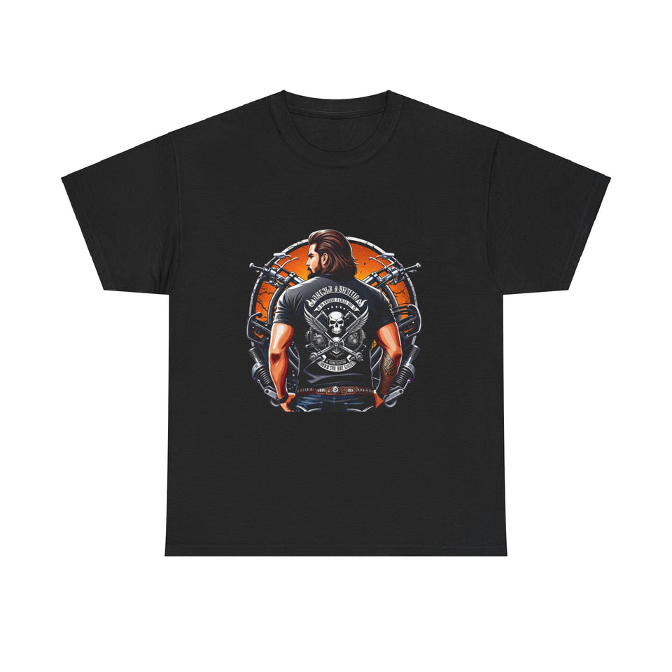 Live Free Ride Hard - Men's Heavy Cotton Tee
