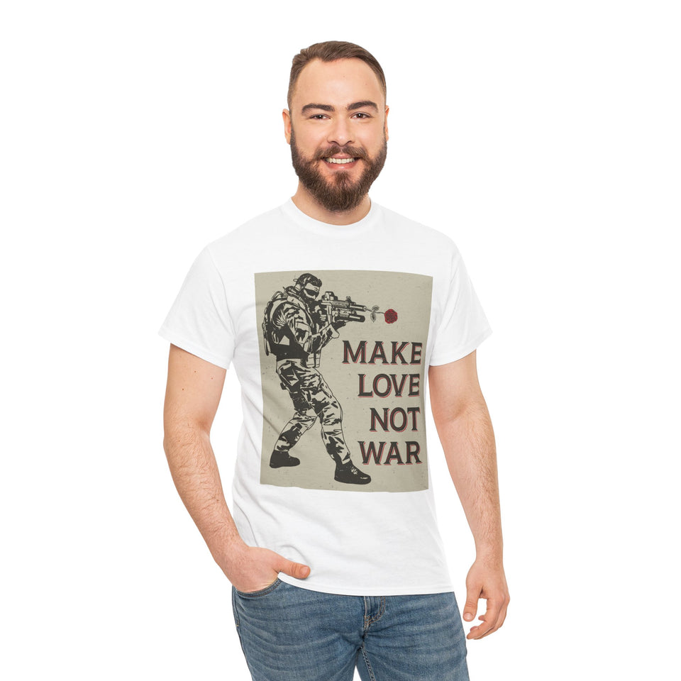 Make Love Not War - Men's Heavy Cotton Tee