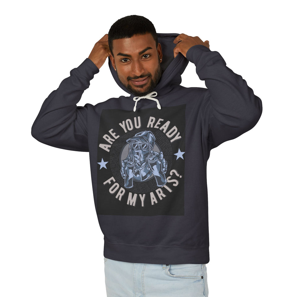 Are You Ready For My Arts? - Unisex Lightweight Cotton Hoodies
