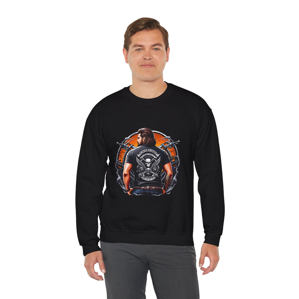 Live Free Ride Hard - Men's Heavy Blend™ Crewneck Sweatshirt