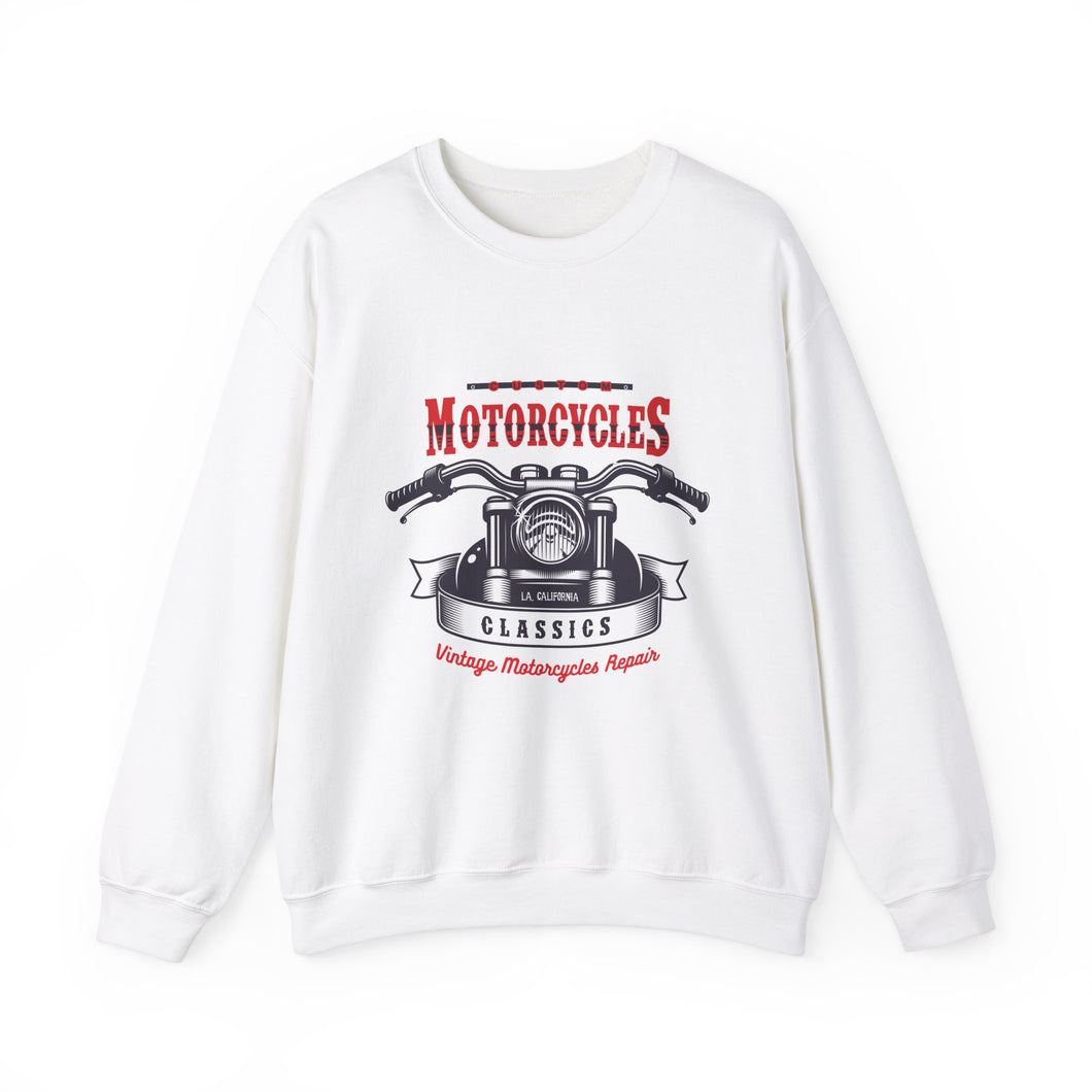 Vintage Motorcycle Repair - Unisex Heavy Blend™ Crewneck Sweatshirt
