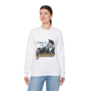 FINALLY I'M Graduate - Unisex Heavy Blend™ Crewneck Sweatshirt