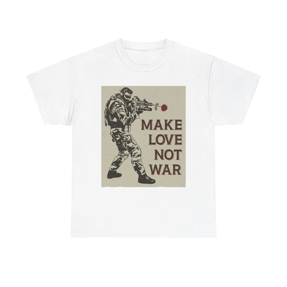 Make Love Not War - Men's Heavy Cotton Tee