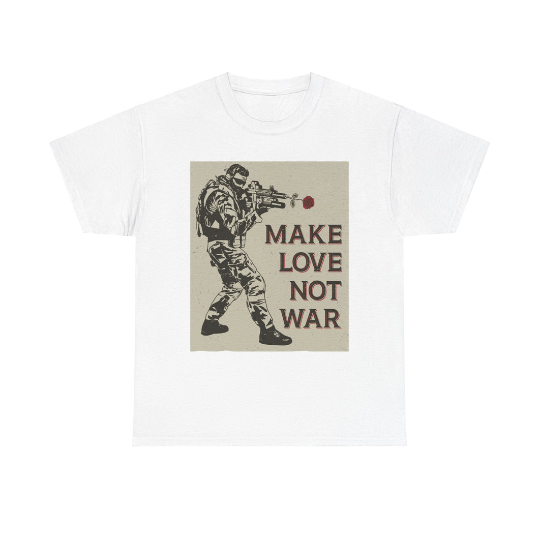 Make Love Not War - Men's Heavy Cotton Tee