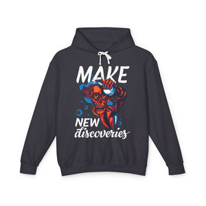 Make New Discoveries - Unisex Lightweight Cotton Hoodies