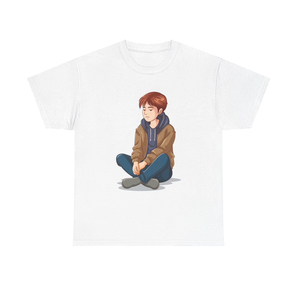 Sad Young Man - Men's Heavy Cotton Tee