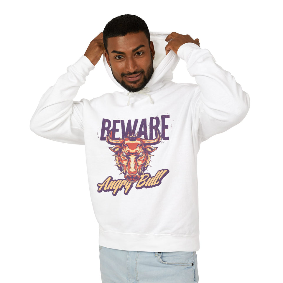 Beware Angry Bull! - Unisex Lightweight Cotton Hoodies