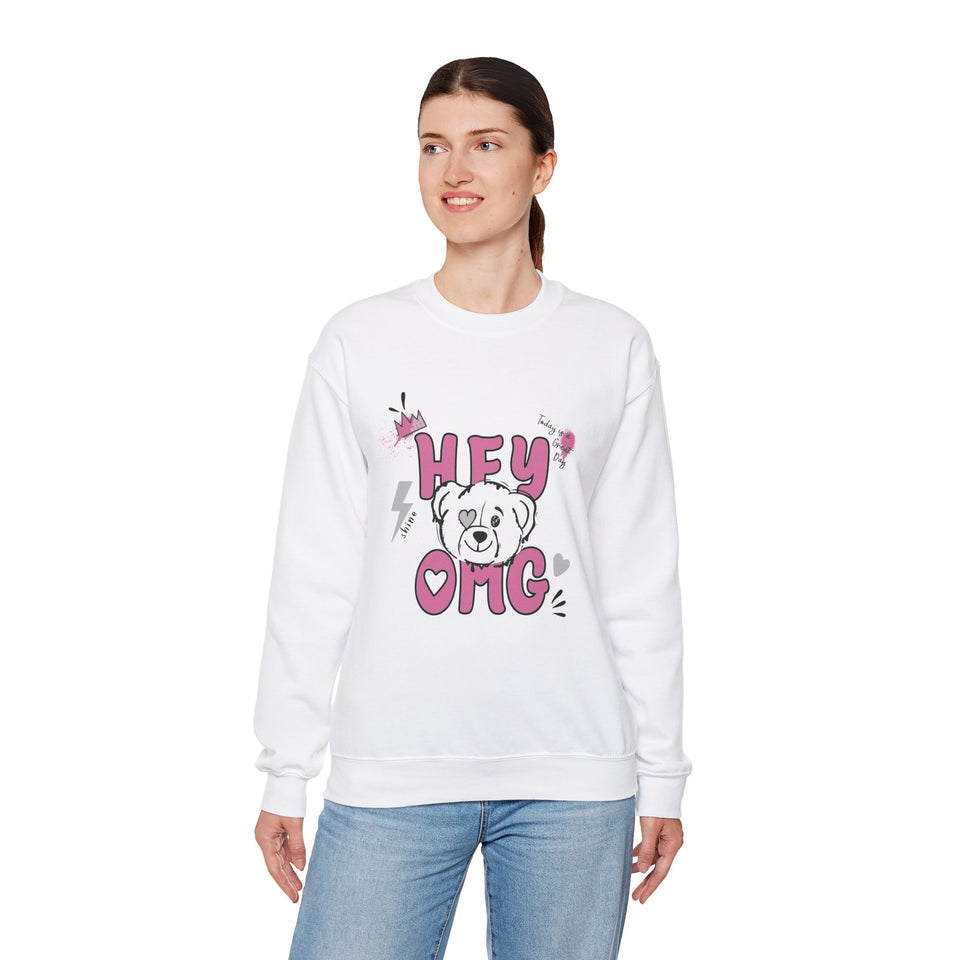 Hey! OMG - Women's Heavy Blend™ Crewneck Sweatshirt