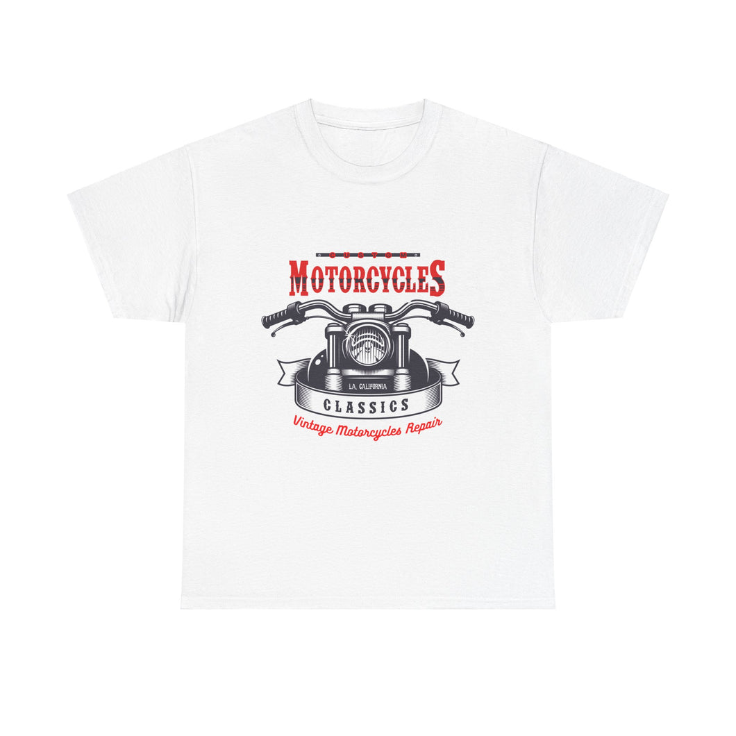 Vintage Motorcycles Repair - Unisex Heavy Cotton Tee