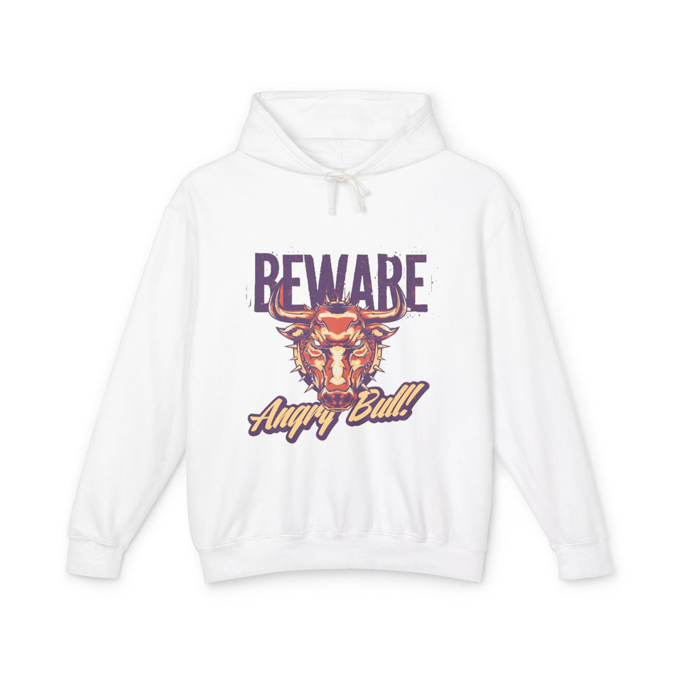 Beware Angry Bull! - Unisex Lightweight Cotton Hoodies
