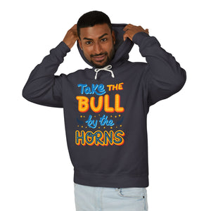 Take THE BULL by the HORNS - Unisex Lightweight Cotton Hoodies