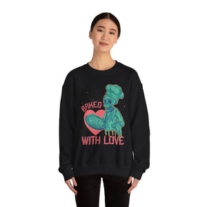 Baked With Love - Women's Heavy Blend™ Crewneck Sweatshirt