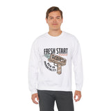 Fresh Start Rebirth, Rich In Immortality - Unisex Heavy Blend™ Crewneck Sweatshirt