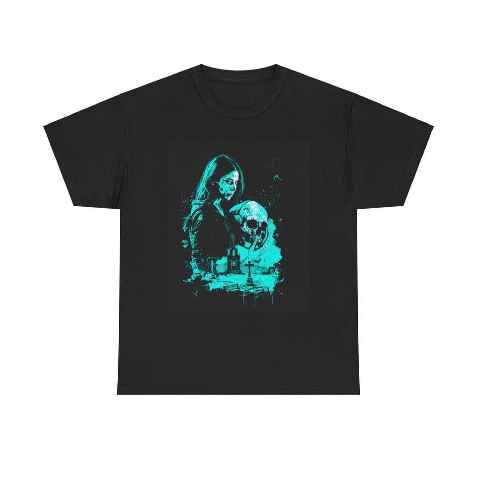 A Haunting Graveyard - Women's Heavy Cotton Tee