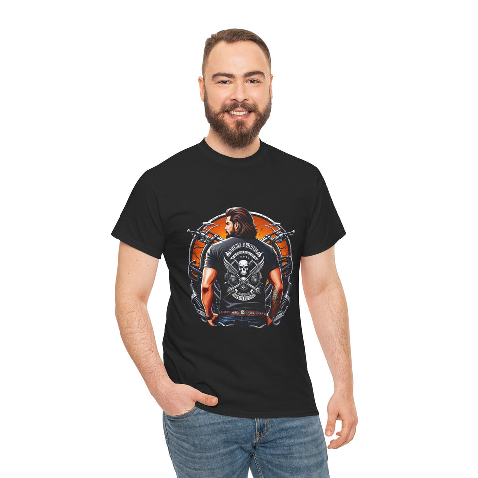 Live Free Ride Hard - Men's Heavy Cotton Tee