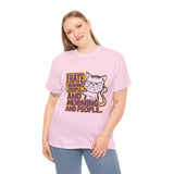 I Hate Morning People And Morning And People - Unisex Heavy Cotton Tee