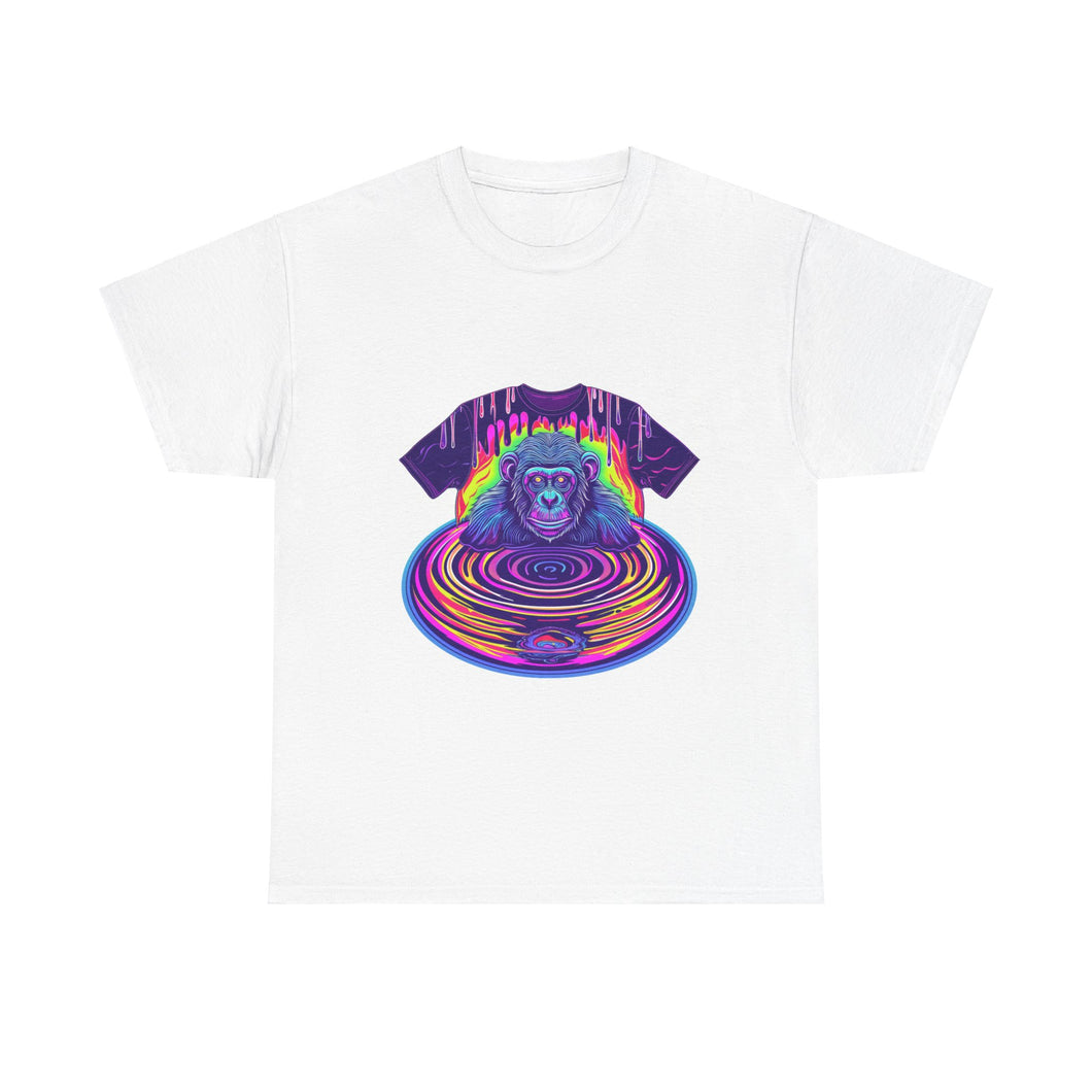 Rainbow Monkey Friendly Club- Unisex Heavy Cotton Tee