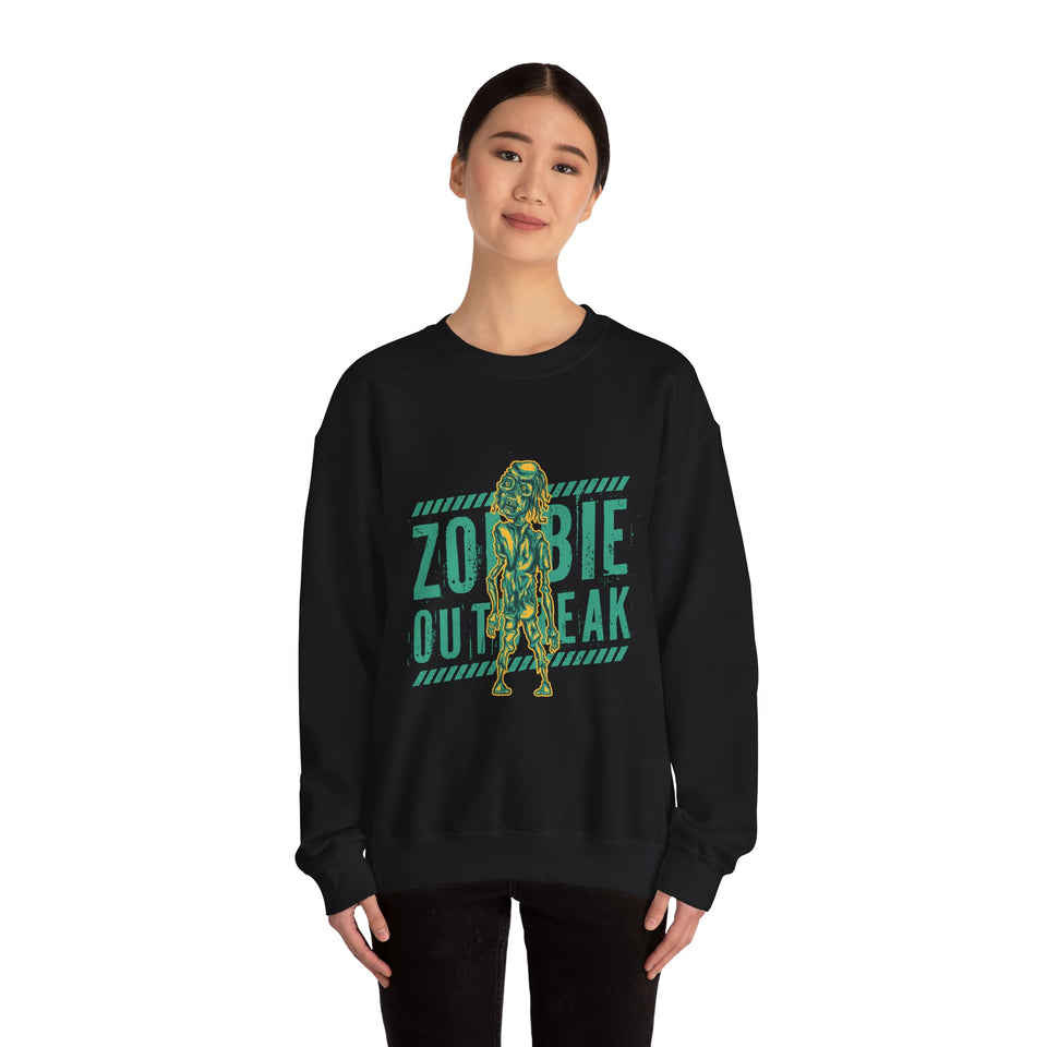 Zombie Outbreak - Unisex Heavy Blend™ Crewneck Sweatshirt