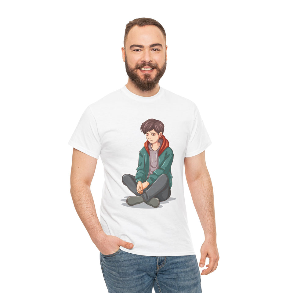 Anxious Male - Men's Heavy Cotton Tee