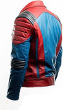 Classic Moto Brando Genuine Sheepskin Quilted Leather Jacket For Men