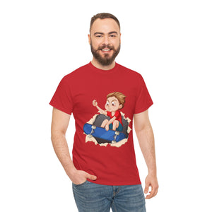 Cute Skater Boy - Unisex  Heavy Cotton Tee
