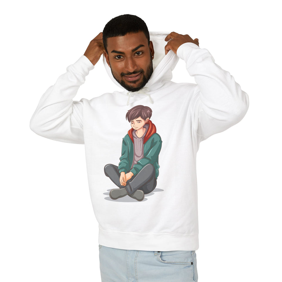 Anxious Male - Men's Lightweight Cotton Hoodies