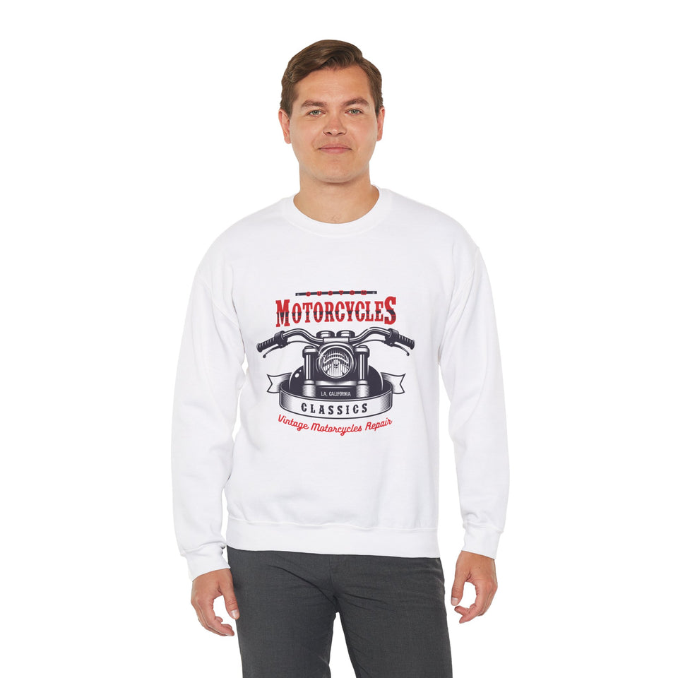 Vintage Motorcycle Repair - Unisex Heavy Blend™ Crewneck Sweatshirt