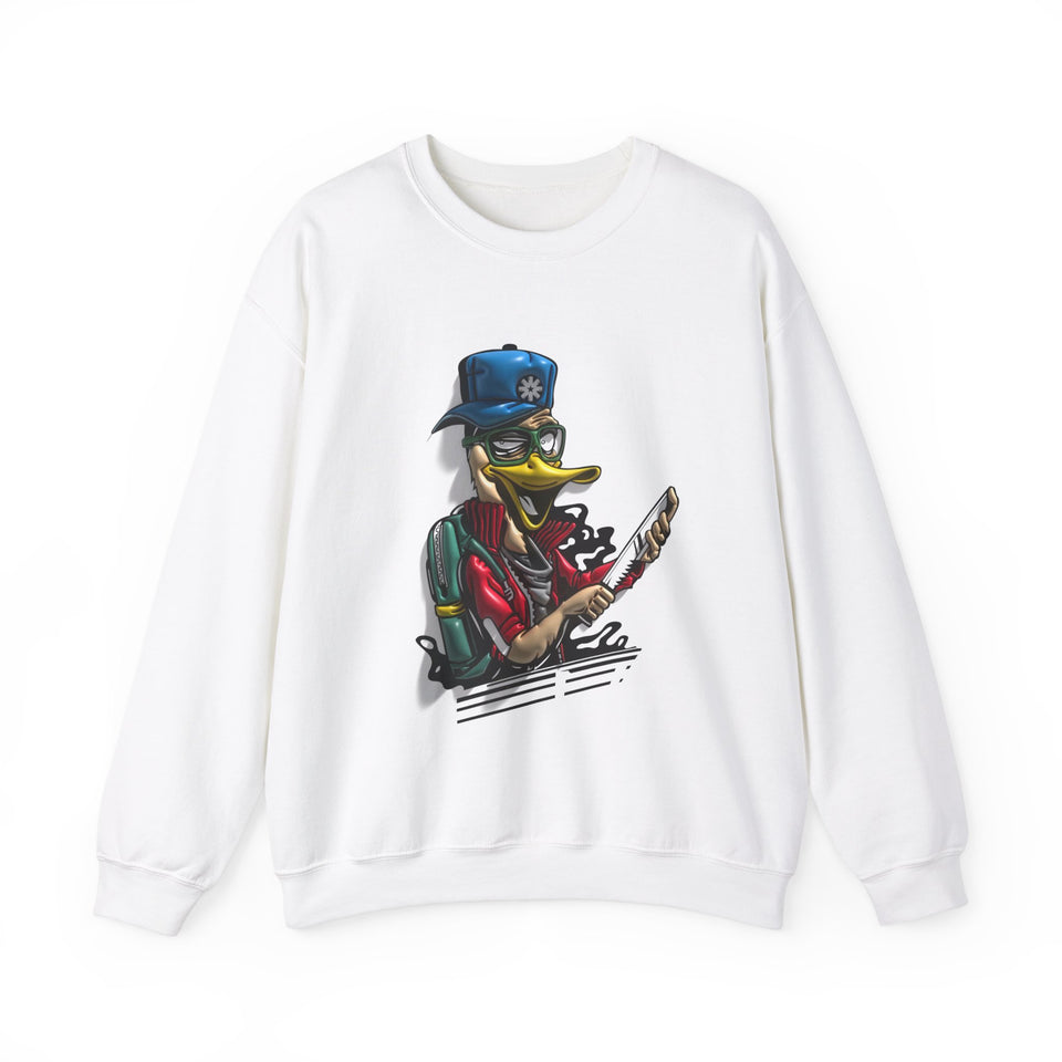 Funky Duck - Men's Heavy Blend™ Crewneck Sweatshirt