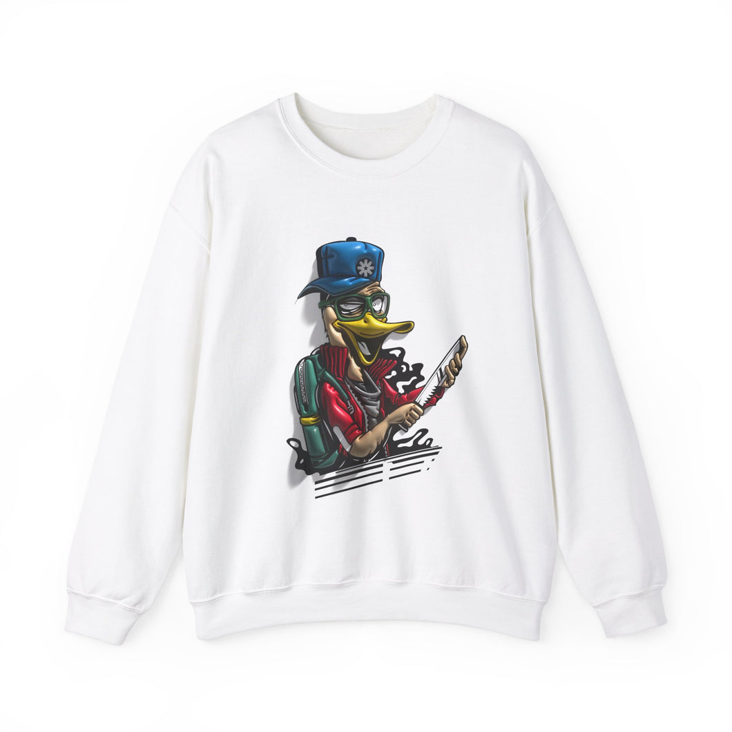 Funky Duck - Men's Heavy Blend™ Crewneck Sweatshirt
