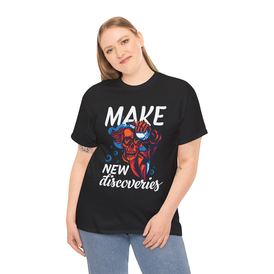Make New Discoveries - Unisex Heavy Cotton Tee