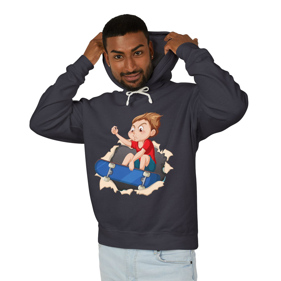 Cute Skater Boy - Unisex Lightweight Cotton Hoodies
