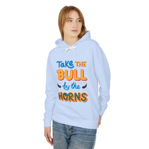 Take THE BULL by the HORNS - Unisex Lightweight Cotton Hoodies