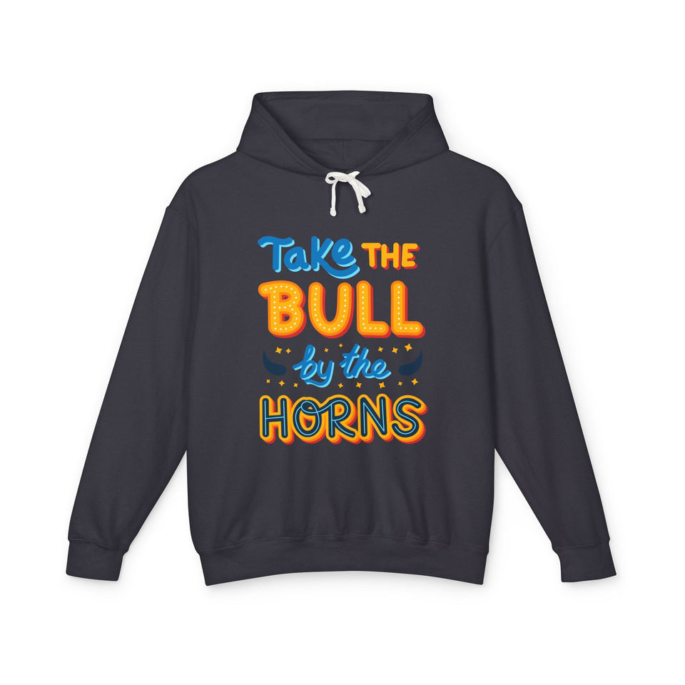 Take THE BULL by the HORNS - Unisex Lightweight Cotton Hoodies