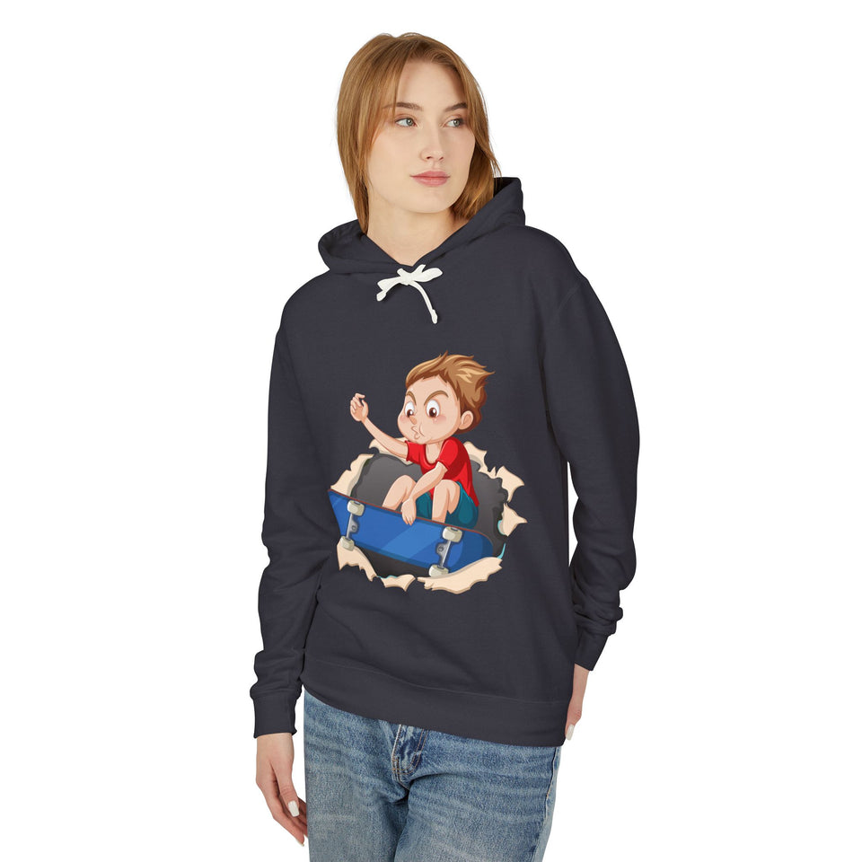 Cute Skater Boy - Unisex Lightweight Cotton Hoodies