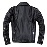 Classic Black Brando Motorcycle Premium Cowhide Leather Jacket For Men
