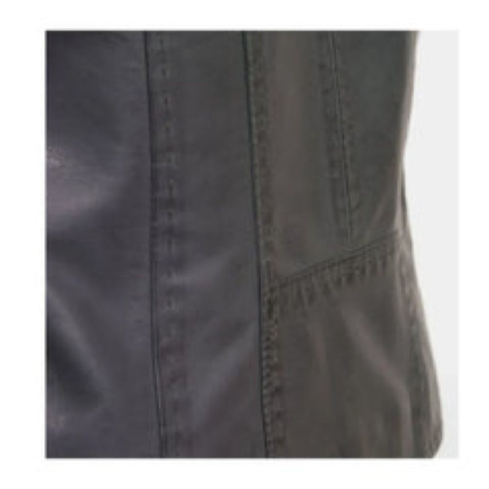 Black Stab-Stitch Style Pure Sheepskin Racer Leather Jacket For Women