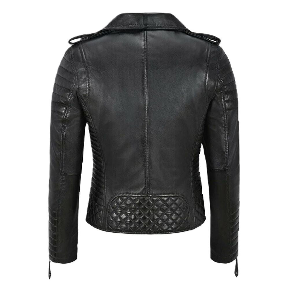 Gilbert Men's 100% Real Brown Leather Classic Biker Brando Jacket